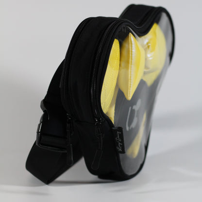Magically Clear Cross Body Bag- Mouse Black